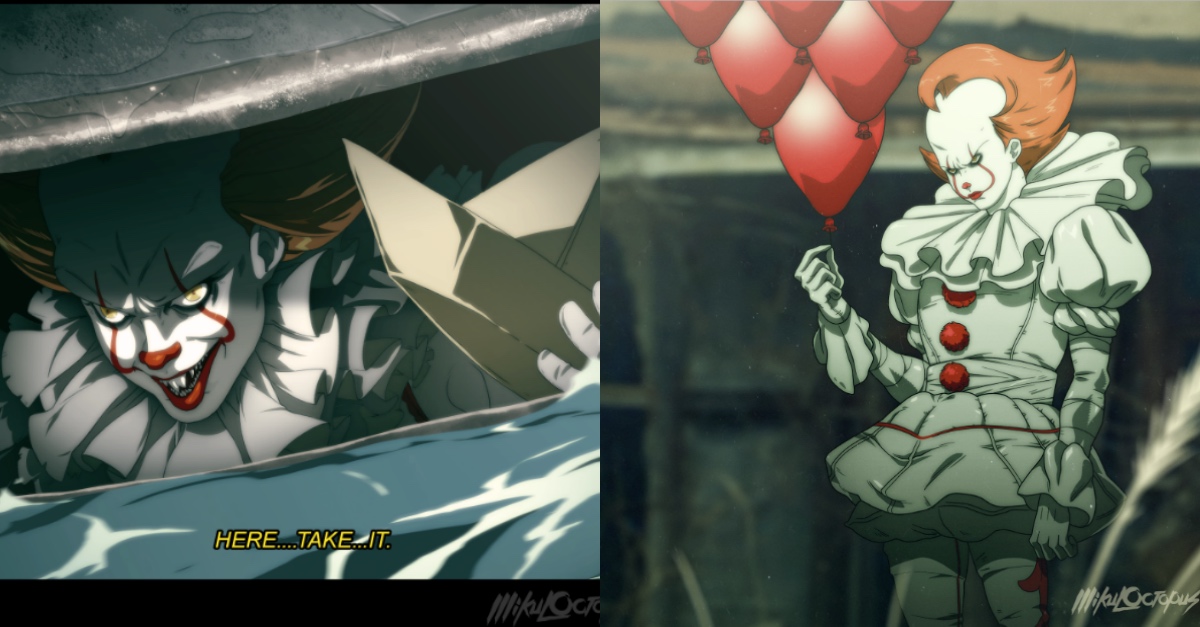 artist reimagined stephen king s it as anime it looks equally
