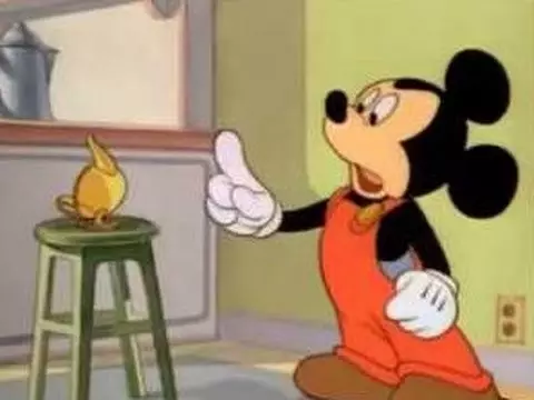 Is Mickey A Germaphobe Or A Magician? Or Maybe A Mime
