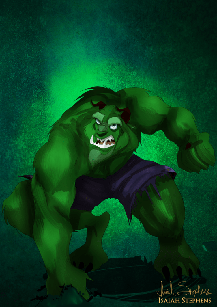 Beast as the Hulk