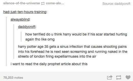 I really want a movie where Harry is 35