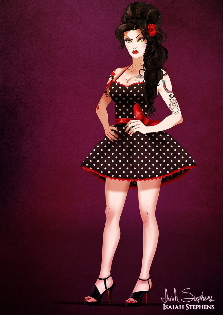 The Evil Queen as Amy Winehouse