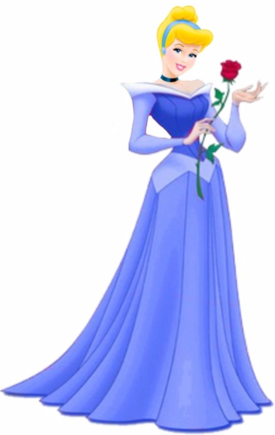 Cinderella in Aurora’s Dress