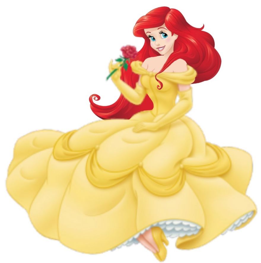 Ariel in Belle’s Dress