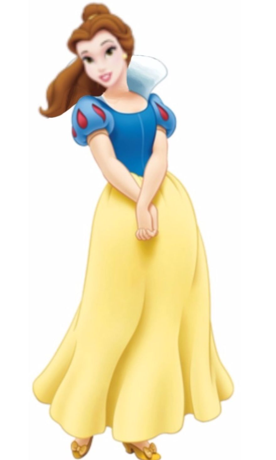 Belle in Snow White’s Dress