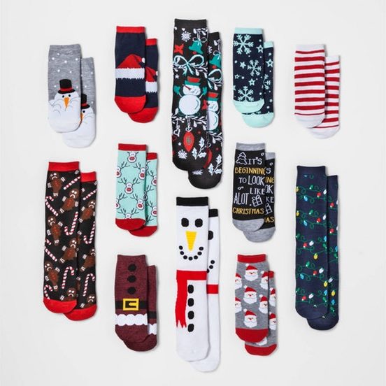 They didn't forget about Christmas socks either
