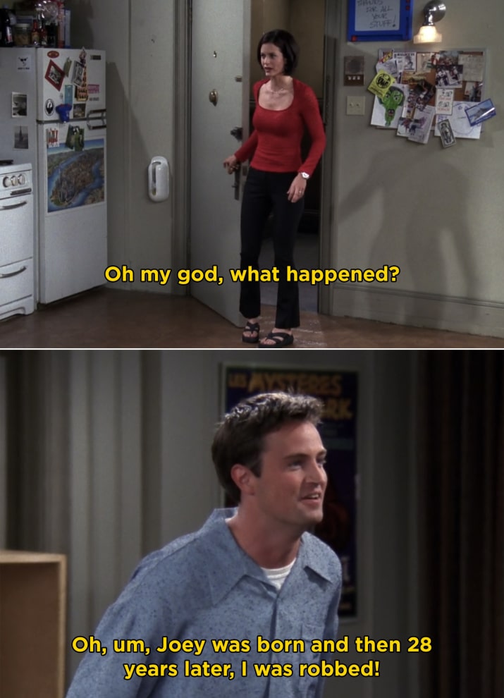When Joey and Chandler weren't more concerned
